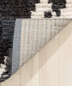 Well Woven Elu Tribal Geometric Pattern Grey High-Low Textured Pile Rug 17 Well Woven Elu Tribal Geometric Pattern Grey High-Low Textured Pile Rug