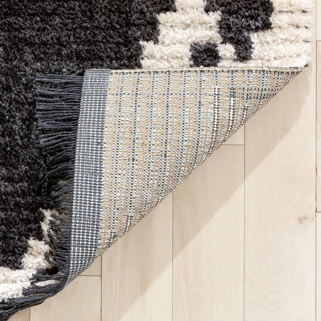 Well Woven Elu Tribal Geometric Pattern Grey High-Low Textured Pile Rug 6 Well Woven Elu Tribal Geometric Pattern Grey High-Low Textured Pile Rug