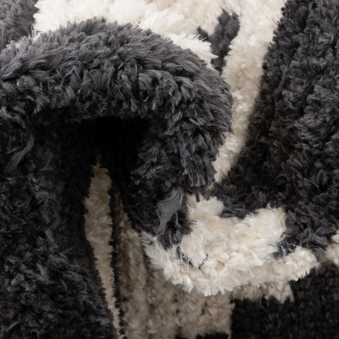 Well Woven Elu Tribal Geometric Pattern Grey High-Low Textured Pile Rug 3 Well Woven Elu Tribal Geometric Pattern Grey High-Low Textured Pile Rug