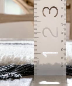 Well Woven Etenia Tribal Abstract Pattern Grey High-Low Textured Pile Rug 21 Well Woven Etenia Tribal Abstract Pattern Grey High-Low Textured Pile Rug