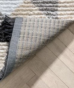 Well Woven Etenia Tribal Abstract Pattern Grey High-Low Textured Pile Rug 20 Well Woven Etenia Tribal Abstract Pattern Grey High-Low Textured Pile Rug