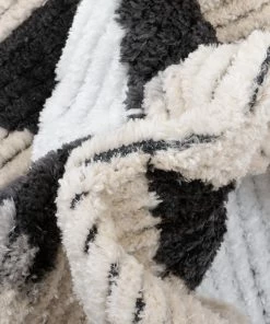 Well Woven Etenia Tribal Abstract Pattern Grey High-Low Textured Pile Rug 14 Well Woven Etenia Tribal Abstract Pattern Grey High-Low Textured Pile Rug