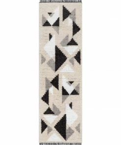 Well Woven Etenia Tribal Abstract Pattern Grey High-Low Textured Pile Rug 17 Well Woven Etenia Tribal Abstract Pattern Grey High-Low Textured Pile Rug