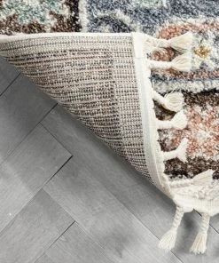 Well Woven Rialta Vintage Medallion Oriental Brown Shag Rug