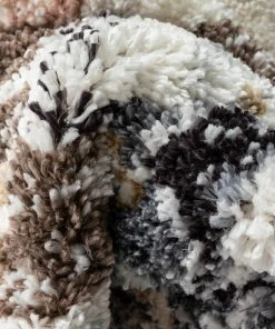 Well Woven Rialta Vintage Medallion Oriental Brown Shag Rug