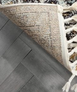 Well Woven Loire Vintage Medallion Oriental Brown Shag Rug