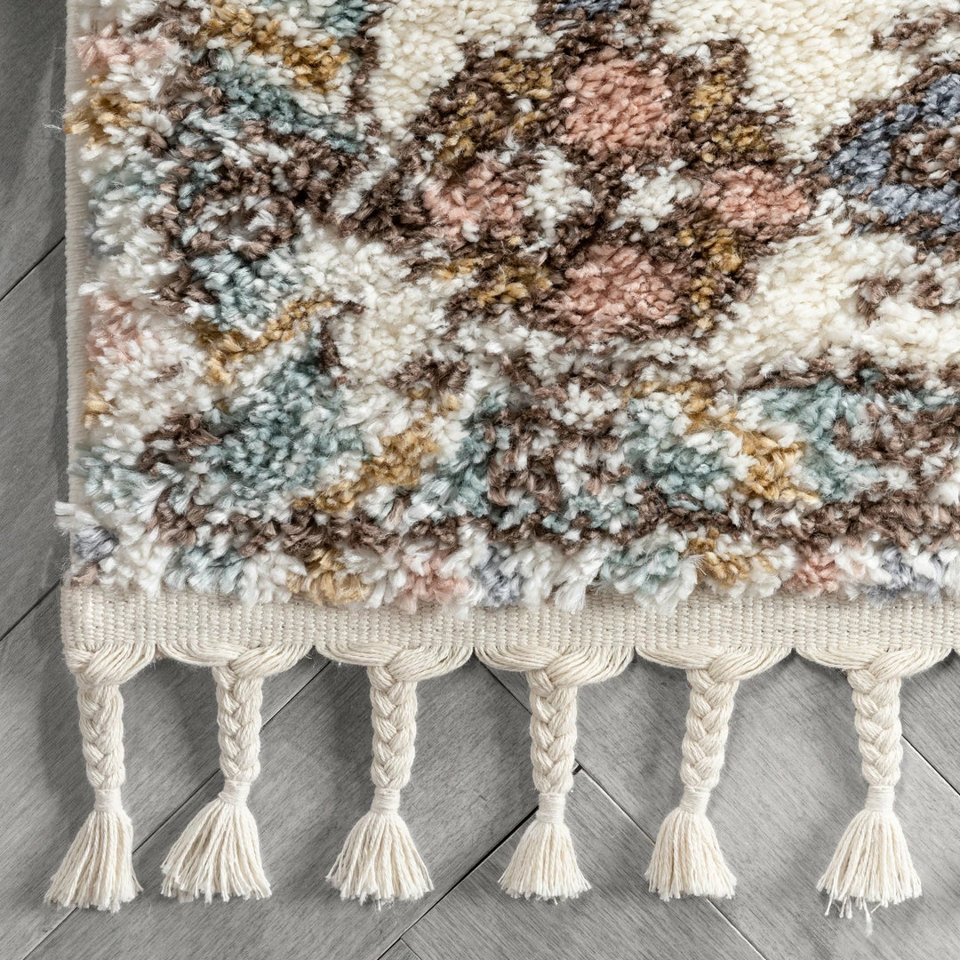 Well Woven Global Loire Vintage Medallion Oriental Blush Shag Rug 4 Well Woven Global Loire Vintage Medallion Oriental Blush Shag Rug