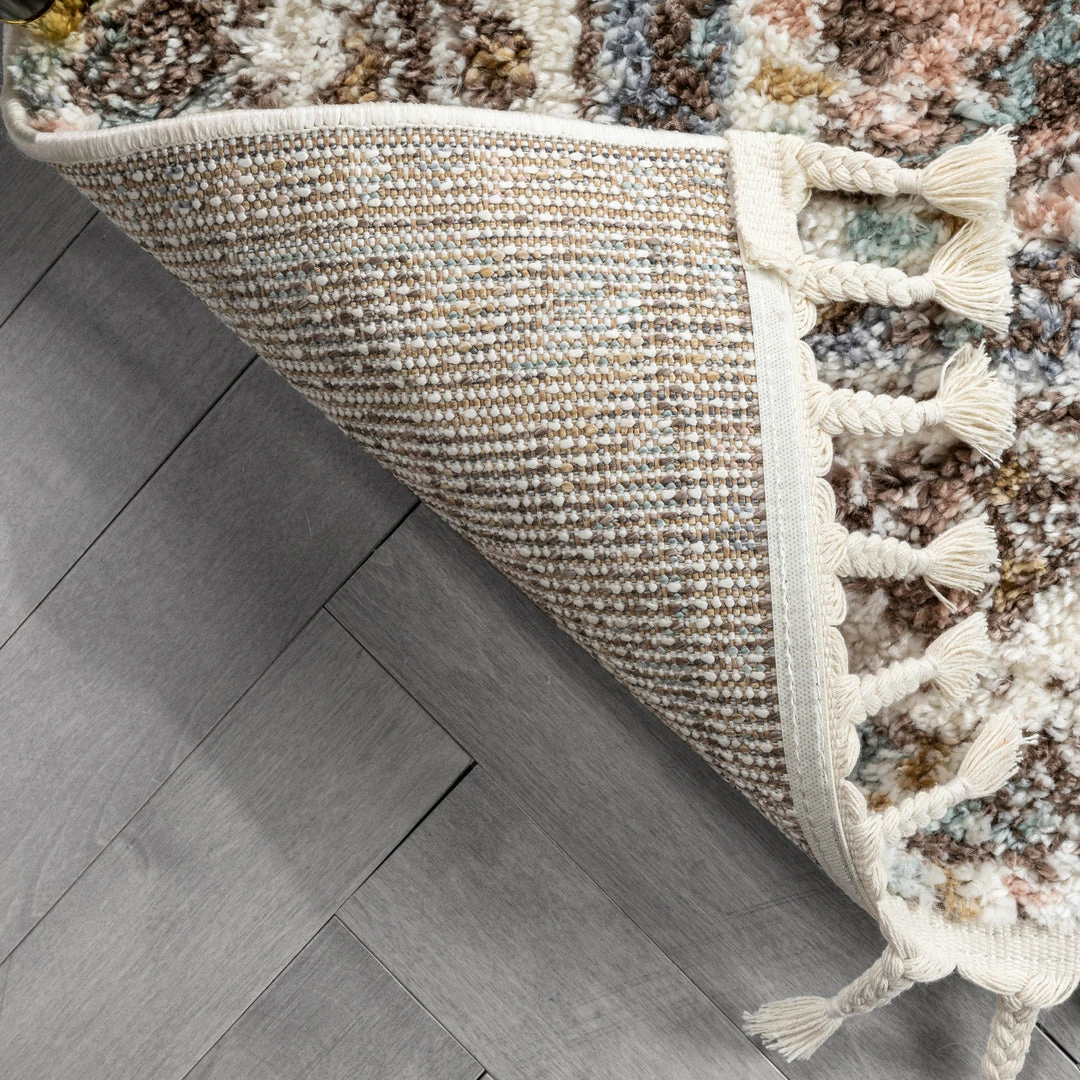 Well Woven Global Loire Vintage Medallion Oriental Blush Shag Rug 5 Well Woven Global Loire Vintage Medallion Oriental Blush Shag Rug