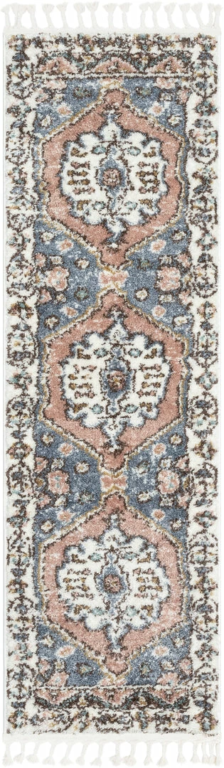 Well Woven Global Loire Vintage Medallion Oriental Blush Shag Rug 6 Well Woven Global Loire Vintage Medallion Oriental Blush Shag Rug