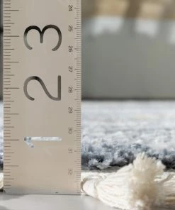 Well Woven Lucerne Moroccan Vintage Diamond Pattern Grey Shag Rug Global