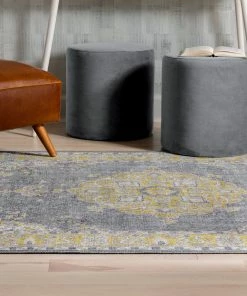 Well Woven Tarifa Vintage Bohemian Medallion Yellow Machine Washable Rug By Chill Rugs Global 24 Well Woven Tarifa Vintage Bohemian Medallion Yellow Machine Washable Rug By Chill Rugs Global