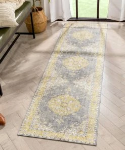 Well Woven Tarifa Vintage Bohemian Medallion Yellow Machine Washable Rug By Chill Rugs Global 25 Well Woven Tarifa Vintage Bohemian Medallion Yellow Machine Washable Rug By Chill Rugs Global