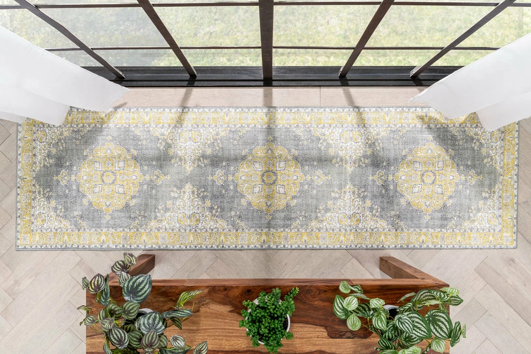 Well Woven Tarifa Vintage Bohemian Medallion Yellow Machine Washable Rug By Chill Rugs Global 14 Well Woven Tarifa Vintage Bohemian Medallion Yellow Machine Washable Rug By Chill Rugs Global