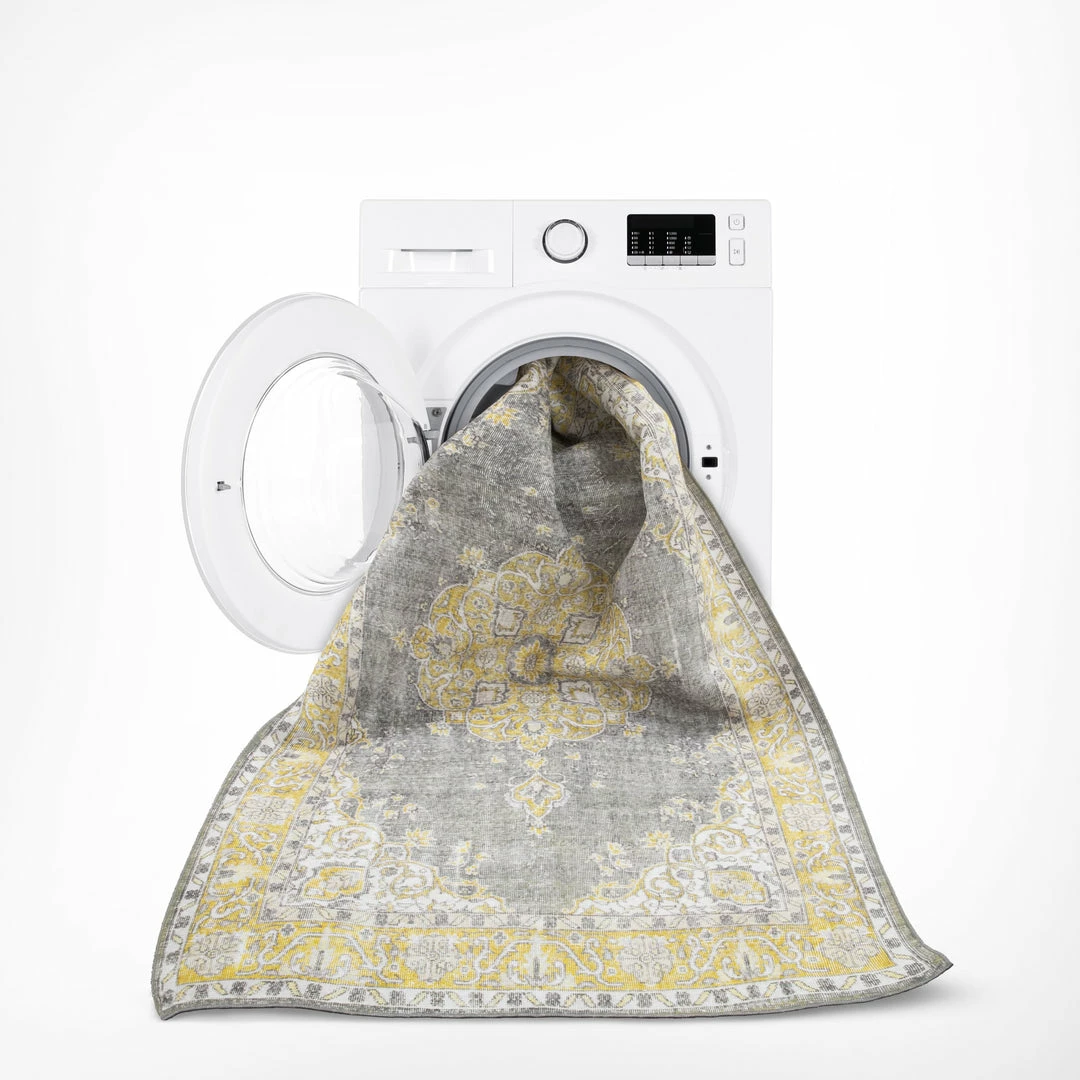 Well Woven Tarifa Vintage Bohemian Medallion Yellow Machine Washable Rug By Chill Rugs Global 6 Well Woven Tarifa Vintage Bohemian Medallion Yellow Machine Washable Rug By Chill Rugs Global