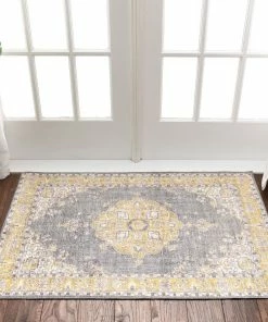 Well Woven Tarifa Vintage Bohemian Medallion Yellow Machine Washable Rug By Chill Rugs Global 20 Well Woven Tarifa Vintage Bohemian Medallion Yellow Machine Washable Rug By Chill Rugs Global