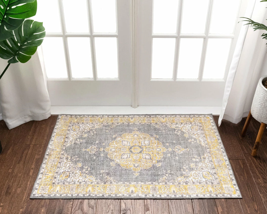 Well Woven Tarifa Vintage Bohemian Medallion Yellow Machine Washable Rug By Chill Rugs Global 7 Well Woven Tarifa Vintage Bohemian Medallion Yellow Machine Washable Rug By Chill Rugs Global