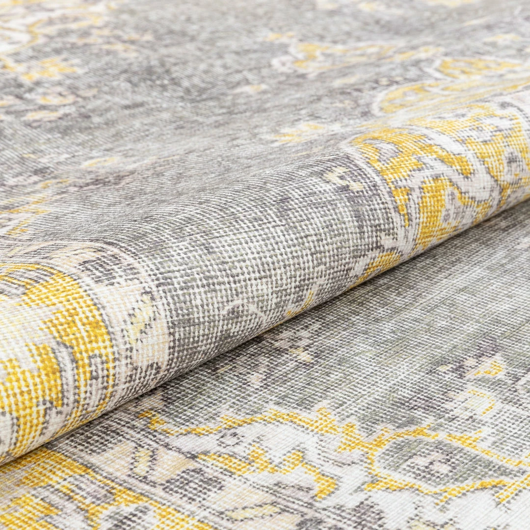 Well Woven Tarifa Vintage Bohemian Medallion Yellow Machine Washable Rug By Chill Rugs Global 8 Well Woven Tarifa Vintage Bohemian Medallion Yellow Machine Washable Rug By Chill Rugs Global