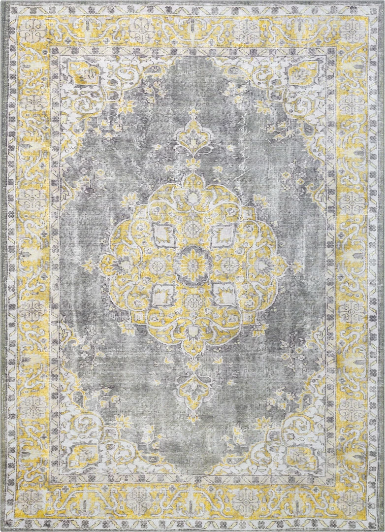 Well Woven Tarifa Vintage Bohemian Medallion Yellow Machine Washable Rug By Chill Rugs Global 1 Well Woven Tarifa Vintage Bohemian Medallion Yellow Machine Washable Rug By Chill Rugs Global