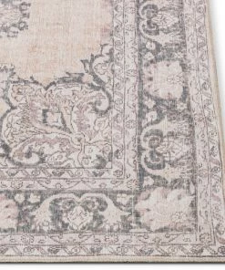 Well Woven Tarifa Vintage Bohemian Medallion Beige Machine Washable Rug By Chill Rugs