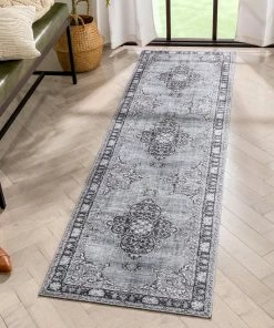 Well Woven Tarifa Vintage Bohemian Medallion Grey Machine Washable Rug Global 23 Well Woven Tarifa Vintage Bohemian Medallion Grey Machine Washable Rug Global