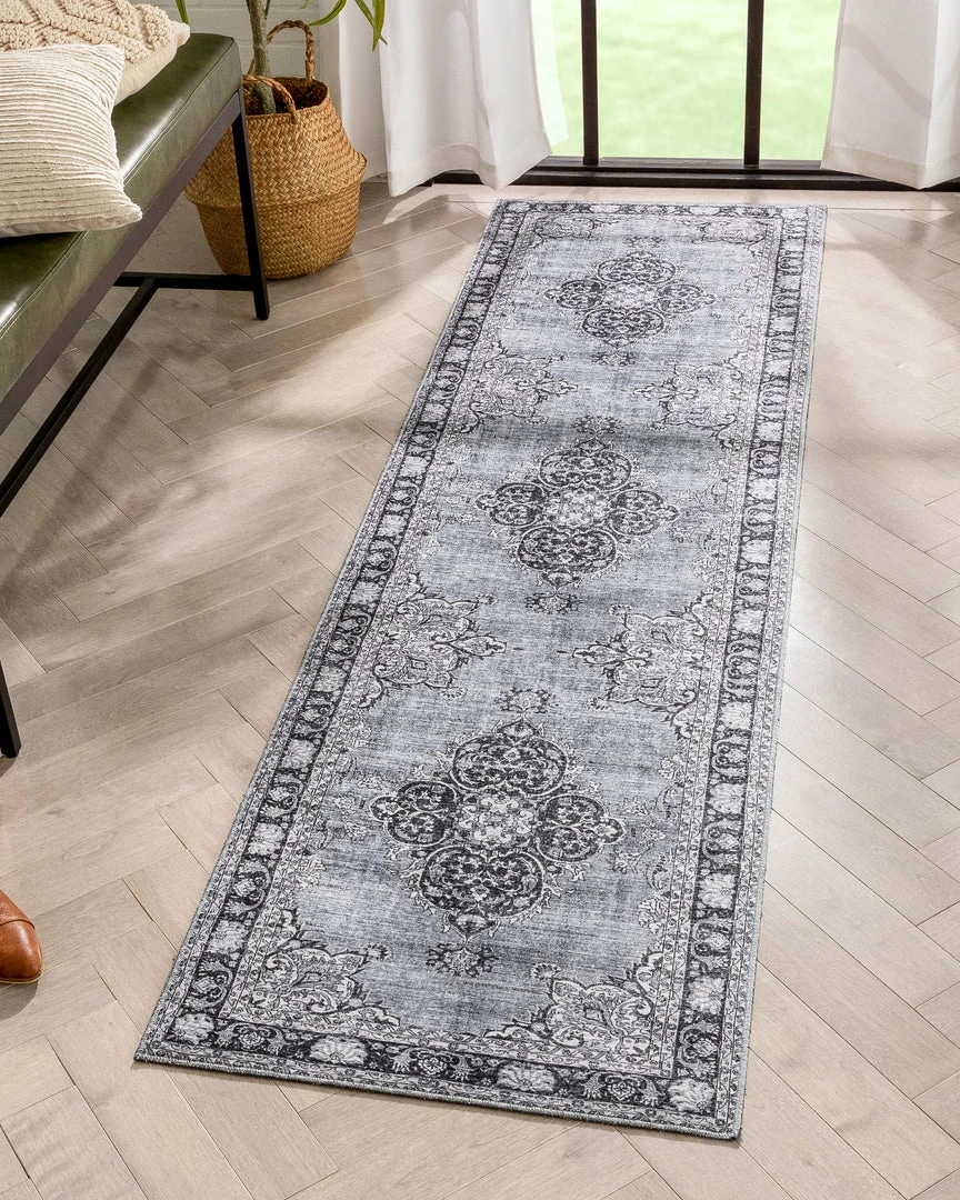 Well Woven Tarifa Vintage Bohemian Medallion Grey Machine Washable Rug Global 11 Well Woven Tarifa Vintage Bohemian Medallion Grey Machine Washable Rug Global