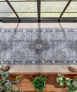 Well Woven Tarifa Vintage Bohemian Medallion Grey Machine Washable Rug Global 25 Well Woven Tarifa Vintage Bohemian Medallion Grey Machine Washable Rug Global