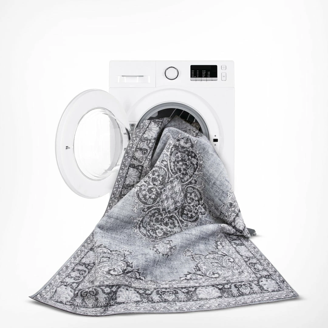 Well Woven Tarifa Vintage Bohemian Medallion Grey Machine Washable Rug Global 6 Well Woven Tarifa Vintage Bohemian Medallion Grey Machine Washable Rug Global