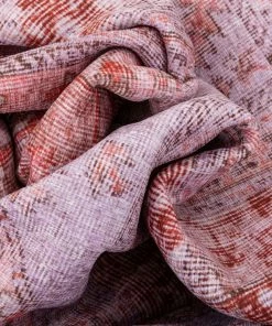 Well Woven Gila Machine Washable Vintage Bohemian Medallion Oriental Red Flat-Weave Distressed Rug Global