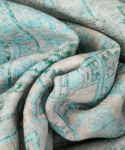 Well Woven Gila Machine Washable Vintage Bohemian Medallion Oriental Green Flat-Weave Distressed Rug Global