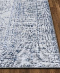 Well Woven Gila Machine Washable Vintage Bohemian Medallion Oriental Grey Flat-Weave Distressed Rug Global