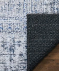 Well Woven Gila Machine Washable Vintage Bohemian Medallion Oriental Grey Flat-Weave Distressed Rug Global