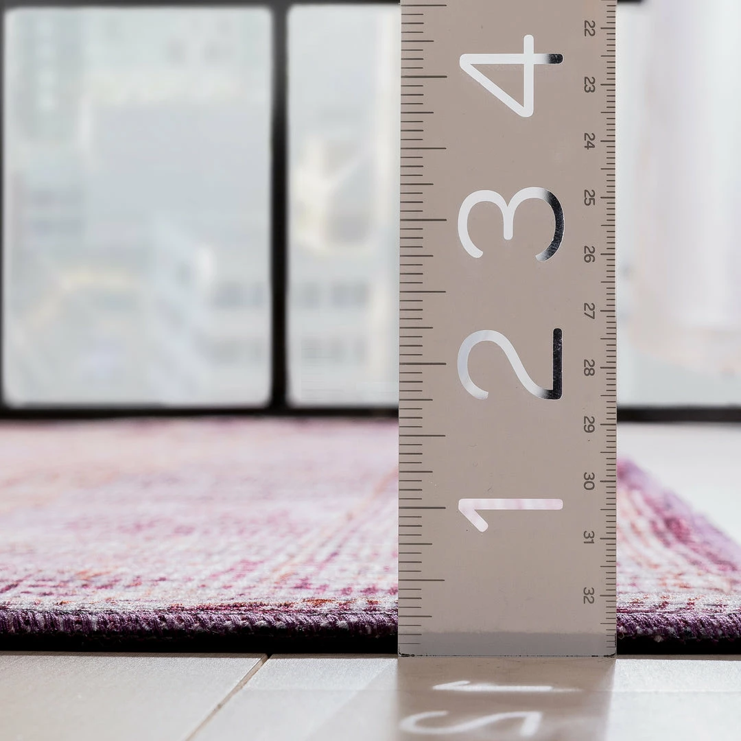 Well Woven Gila Machine Washable Vintage Bohemian Medallion Oriental Purple Flat-Weave Distressed Rug Global 10 Well Woven Gila Machine Washable Vintage Bohemian Medallion Oriental Purple Flat-Weave Distressed Rug Global