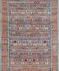 Well Woven Murcia Machine Washable Tribal Ethnic Vintage Red Flat-Weave Rug