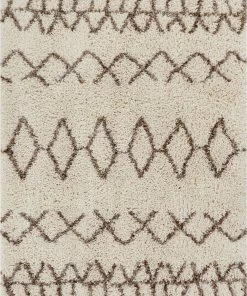 Well Woven Tribal Parley Natural Modern Moroccan Shag Rug By Chill Rugs 3'11" X 5'3"