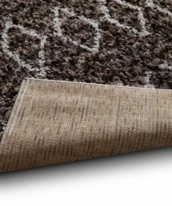 Well Woven Tribal Parley Dark Gray Modern Moroccan Shag Rug