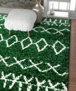 Well Woven Parley Green Modern Moroccan Shag Rug 9 Well Woven Parley Green Modern Moroccan Shag Rug