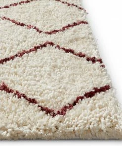 Well Woven Wazuu Maroon Modern Moroccan Shag Rug By Chill Rugs 3'11" X 5'3" Tribal