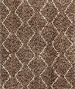 Well Woven Wazuu Yellow Modern Moroccan Shag Rug