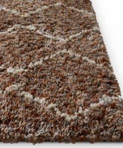 Well Woven Wazuu Yellow Modern Moroccan Shag Rug