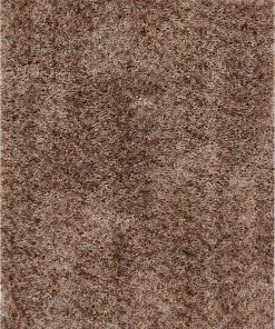 Well Woven Plain Multi Beige Modern Solid Shag Rug