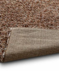 Well Woven Plain Multi Beige Modern Solid Shag Rug