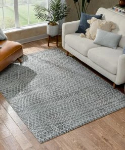 Well Woven Global Charlie Blue Modern Vintage Moroccan Trellis Rug 13 Well Woven Global Charlie Blue Modern Vintage Moroccan Trellis Rug