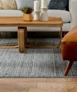 Well Woven Global Charlie Blue Modern Vintage Moroccan Trellis Rug 17 Well Woven Global Charlie Blue Modern Vintage Moroccan Trellis Rug