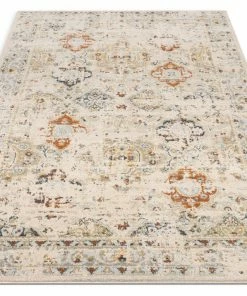 Well Woven Kian Cream Vintage Panel Distressed Rug