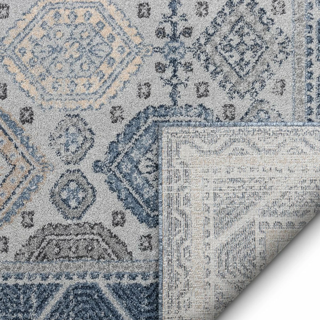 Well Woven Global Abigail Blue Vintage Distressed Geometric Rug 3 Well Woven Global Abigail Blue Vintage Distressed Geometric Rug