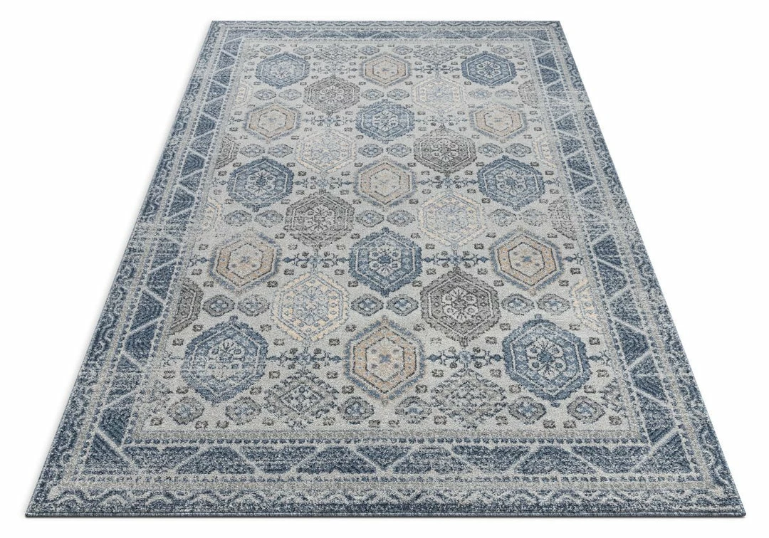 Well Woven Global Abigail Blue Vintage Distressed Geometric Rug 7 Well Woven Global Abigail Blue Vintage Distressed Geometric Rug