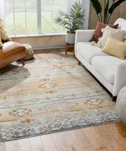 Well Woven Alu Cream Vintage Modern Tribal Rug