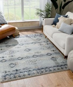 Well Woven Alu Blue Modern Vintage Tribal Rug Global