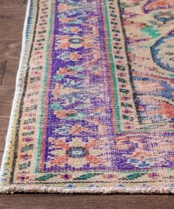 Well Woven Canan Crimson & Purple Oriental Medallion One-of-a-Kind Handmade Wool Area Rug 5'11" X 9'4" Global 9 Well Woven Canan Crimson & Purple Oriental Medallion One-of-a-Kind Handmade Wool Area Rug 5'11