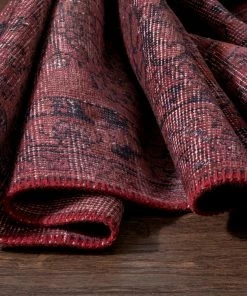 Well Woven Global Cabrenet Pink & Purple Overdyed Medallion One-of-a-Kind Handmade Wool Area Rug 8'8